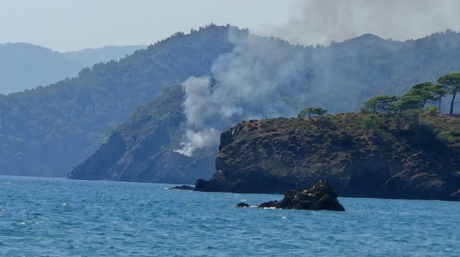 Fethiye'de çıkan orman yangını söndürüldü