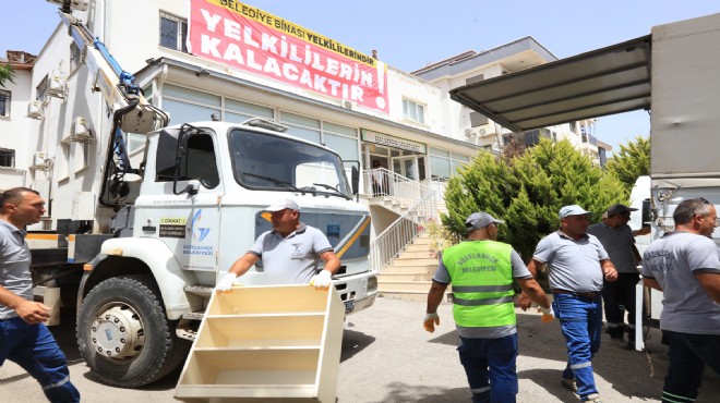 Güzelbahçe'de terk edilmiş okul boşaltıldı