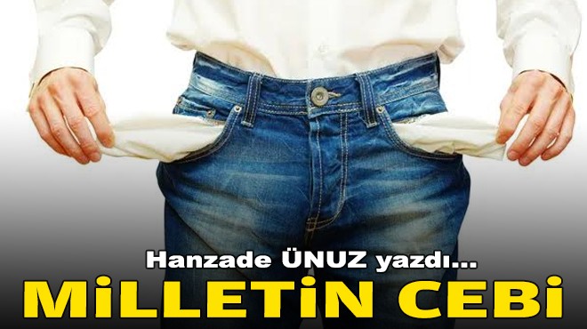 Hanzade ÜNUZ yazdı... Milletin cebi