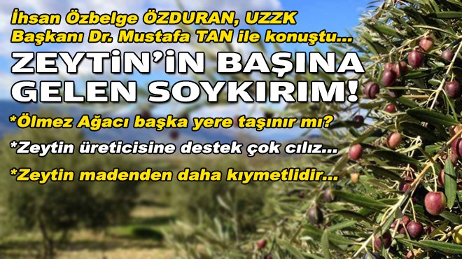 İhsan Özbelge ÖZDURAN, UZZK Başkanı Dr. Mustafa TAN ile konuştu…Zeytin'in başına gelen soykırım!