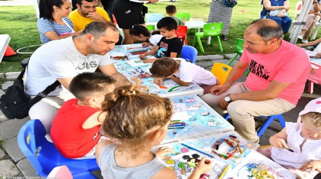 İzmir’de babalar ve çocuklar birlikte eğlendi