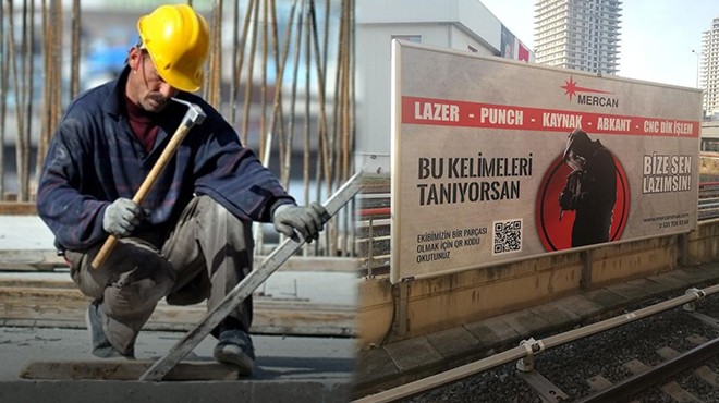 İzmir'de reklam panolarında işçi arama dönemi!