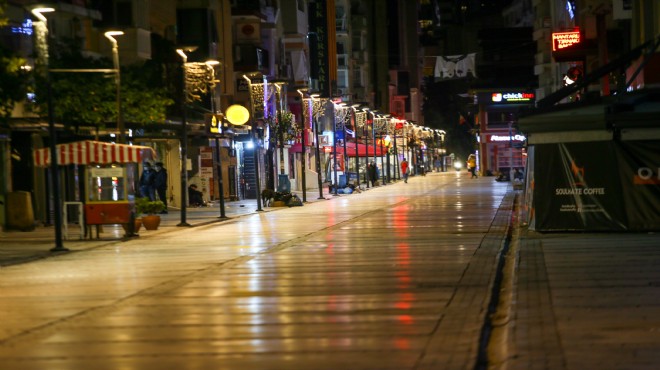 İzmir'de sokağa çıkma yasağı manzaraları!