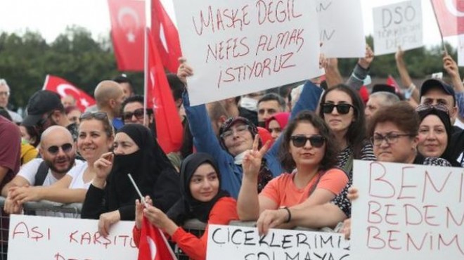 İzmir'deki aşı karşıtı mitinge o partiden destek!