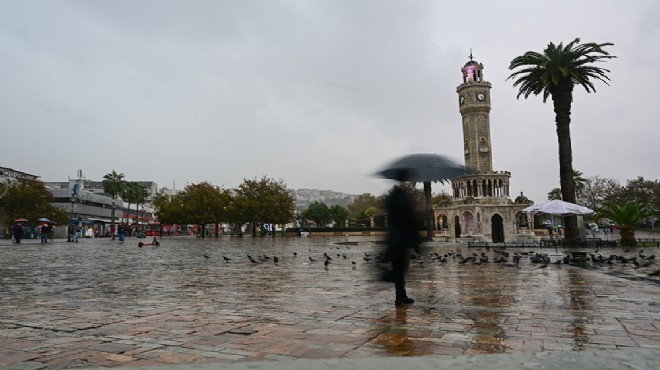 İzmir'e 'sağanak' uyarısı