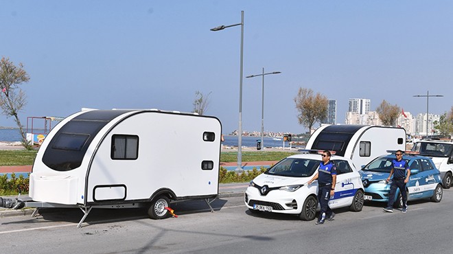 İzmir'in iki bölgesinde karavanlar kaldırıldı