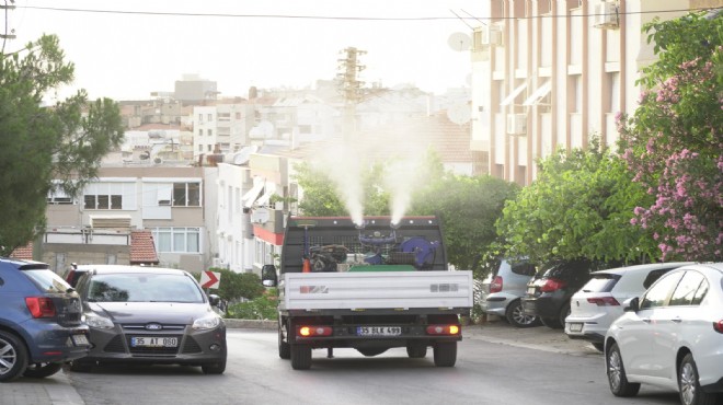 Karabağlar’da mahalle mahalle ilaçlama