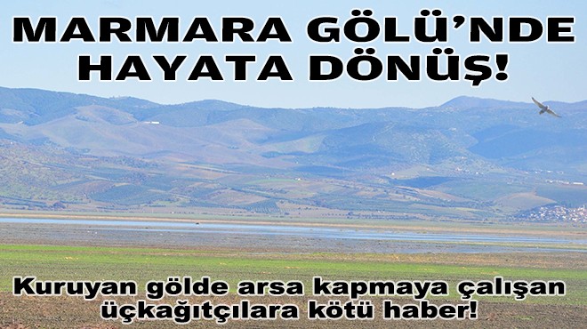 Kurudu, üçkağıtçılar arsa kapmaya çalıştı... Marmara Gölü'nde hayata dönüş!