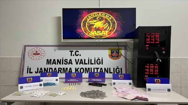 Manisa'da kumarbazlara baskın!