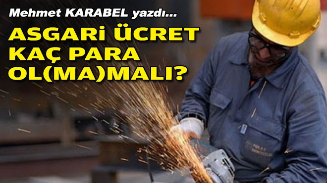Mehmet KARABEL yazdı... Asgari ücret kaç para ol(ma)malı?