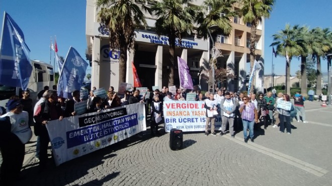 Memurlardan İzmir'de bütçe eylemi!