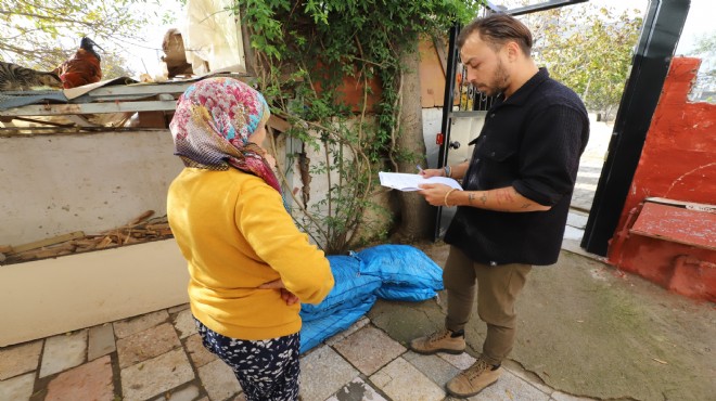 Menderes'te içleri ısıtan dayanışma!