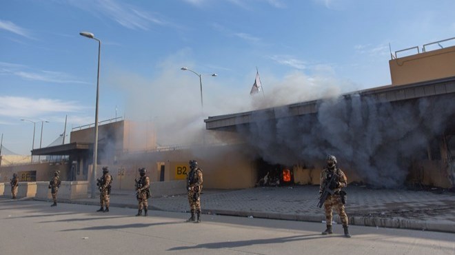 Milisler ABD Büyükelçiliği önünden çekildi