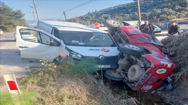 Muğla'da feci kaza: 2 kişi yaralandı