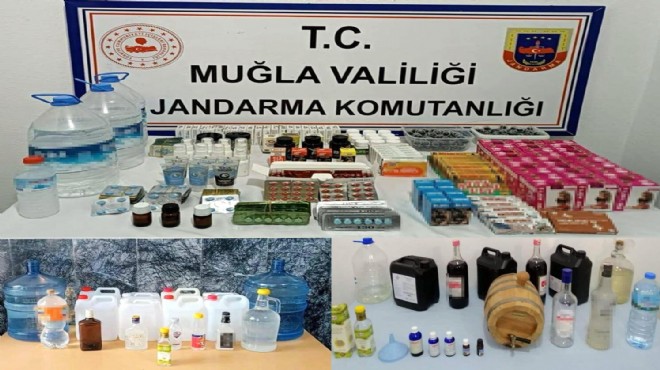 Muğla'da ölüm içkisi baskını: 5 gözaltı!