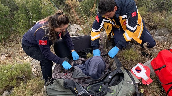 Muğla'da yamaç paraşütü kazası: 2 yaralı!