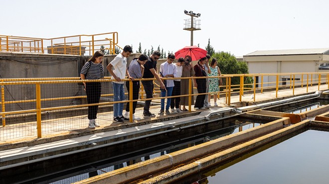 Öğrenciler suyun çeşmeye geliş sürecine tanıklık etti