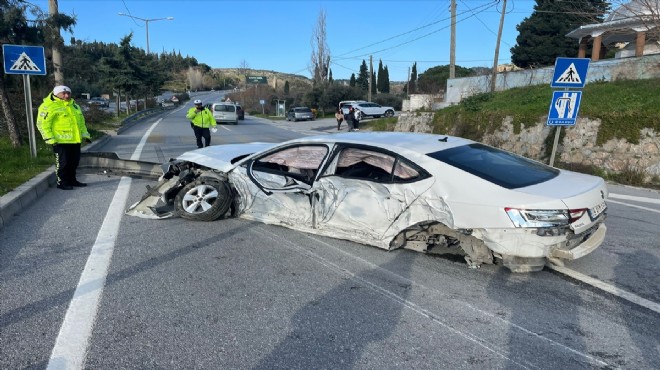 Otomobille traktör çarpıştı: 5 kişi yaralandı