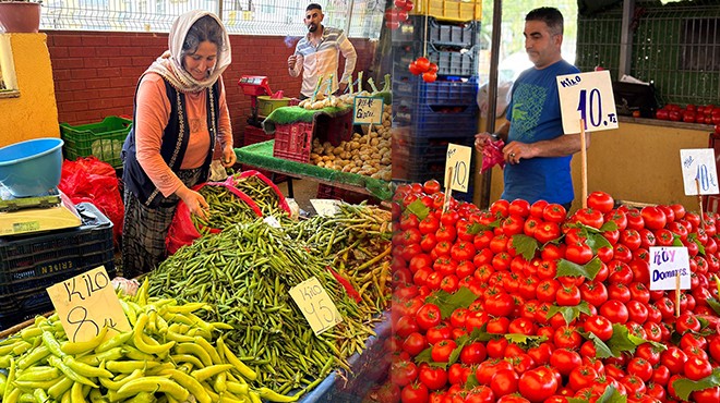 Pazar tezgahlarındaki etiketlere bakan, bir daha bakıyor... Havalar ısındı fiyatlar eridi!