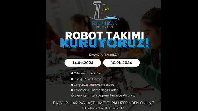 Seferihisar'da 'Robot Takımı' kuruluyor