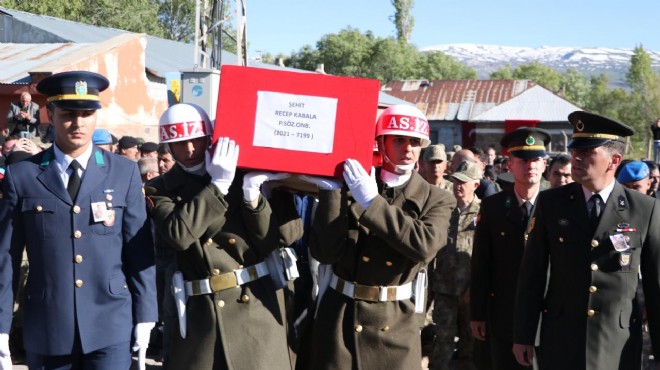 Şehit Piyade Sözleşmeli Onbaşı Recep Kabala, son yolculuğuna uğurlandı