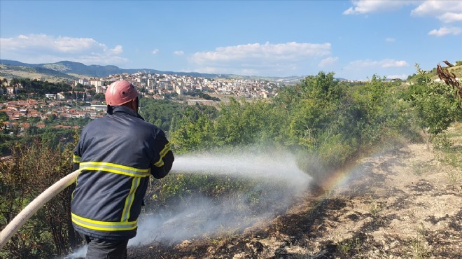 Tarım arazisindeki yangın söndürüldü