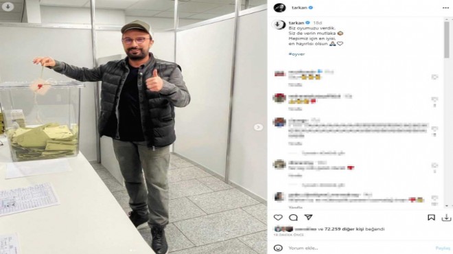 Tarkan ikinci tur için sandığa gitti