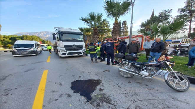 TIR'la çarpıştı... Motosiklet sürücüsü hayatını kaybetti!