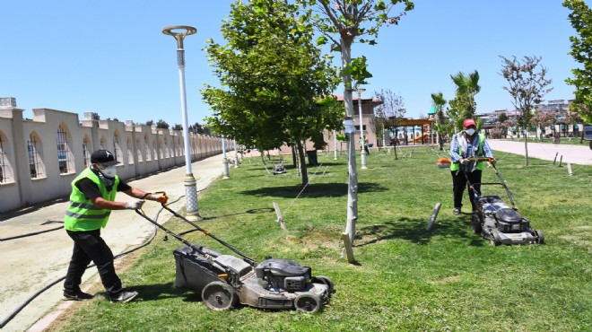 Torbalı parklarında hummalı çalışma