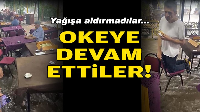 Yağışa aldırmadılar... Okeye devam ettiler!