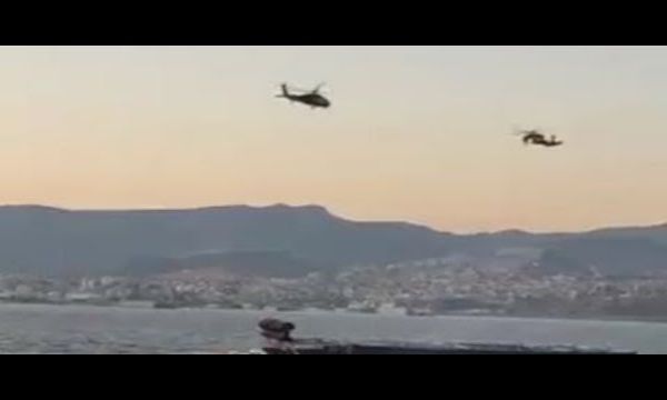 İzmir semalarında zeybek oynayan helikopterler!